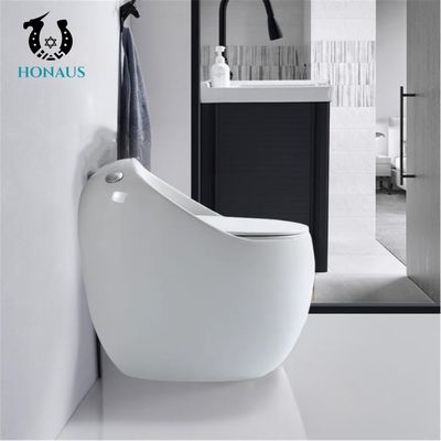 Ceramic Colored Siphon One Piece Toilet Bowl Egg Design Water Saving
