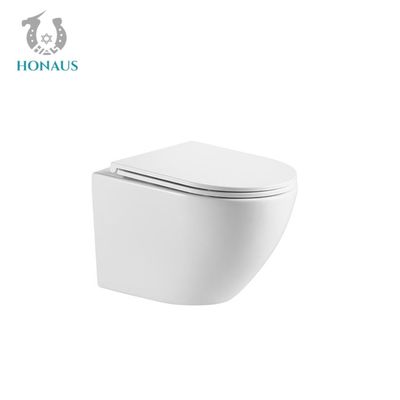 Economic Europe Wall Hung Toilet Bowl Rimless WC Washdown Type