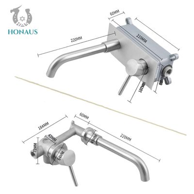 304 Stainless Steel Concealed Basin Faucet