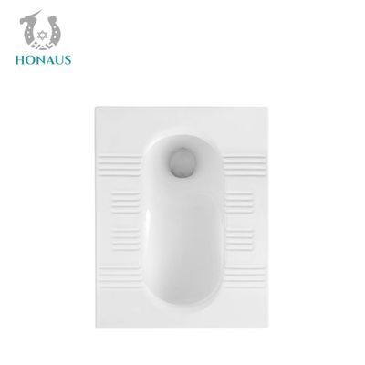 Complete Set Ceramic Squat Pan Toilet Flushing Tank Odor Resistant Bathroom Toilet