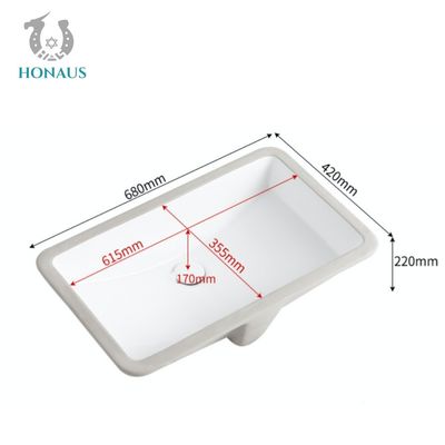 Luxury Oversized Embedded Bathroom Inset Basin Undercounter Wash Basin