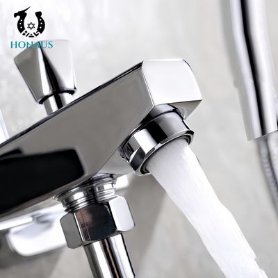 Practical Exposed Valve Showers Two Outlets Stainless Steel For Hotel