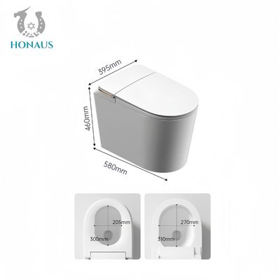 Hotel Use Smart Intelligent Toilet Small Size Bathroom Digital Display UV Sterilization
