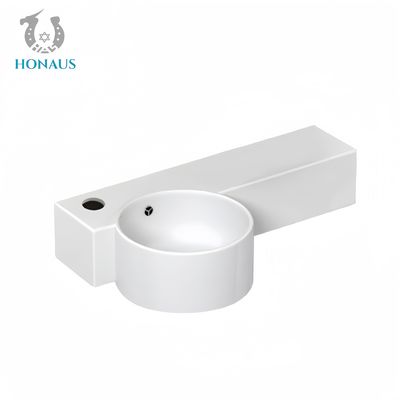 Practical Small Bathroom Wall Hung Basin Space Saver High Quality Ceramic White
