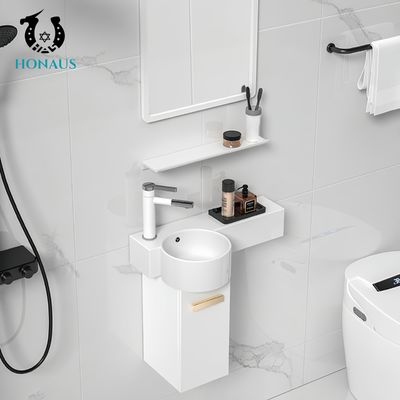 Practical Small Bathroom Wall Hung Basin Space Saver High Quality Ceramic White