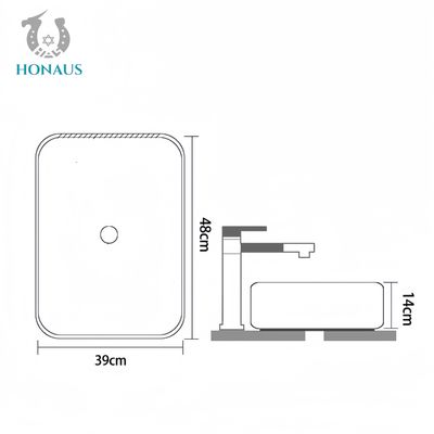 Retro Bathroom Countertop Basin High Quality Ceramic Art Design In Door Out Door