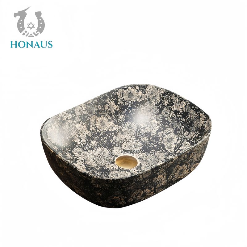 Retro Bathroom Countertop Basin High Quality Ceramic Art Design In Door Out Door